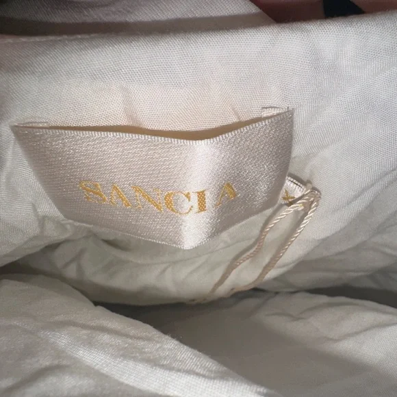 Sancia White Washed Floral Long Dress Size Medium - Picture 2 of 8